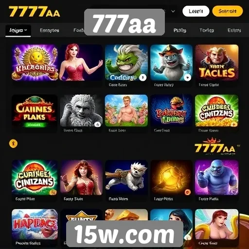 Análise da gama de jogos disponíveis no 777aa